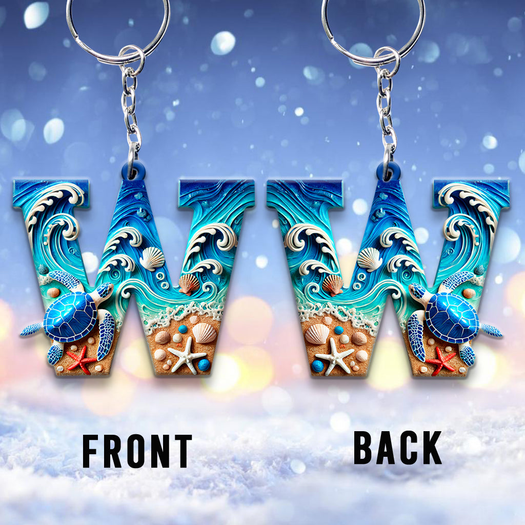 Liebe Schildkröte – Personalisierter Schildkröten-Schlüsselanhänger