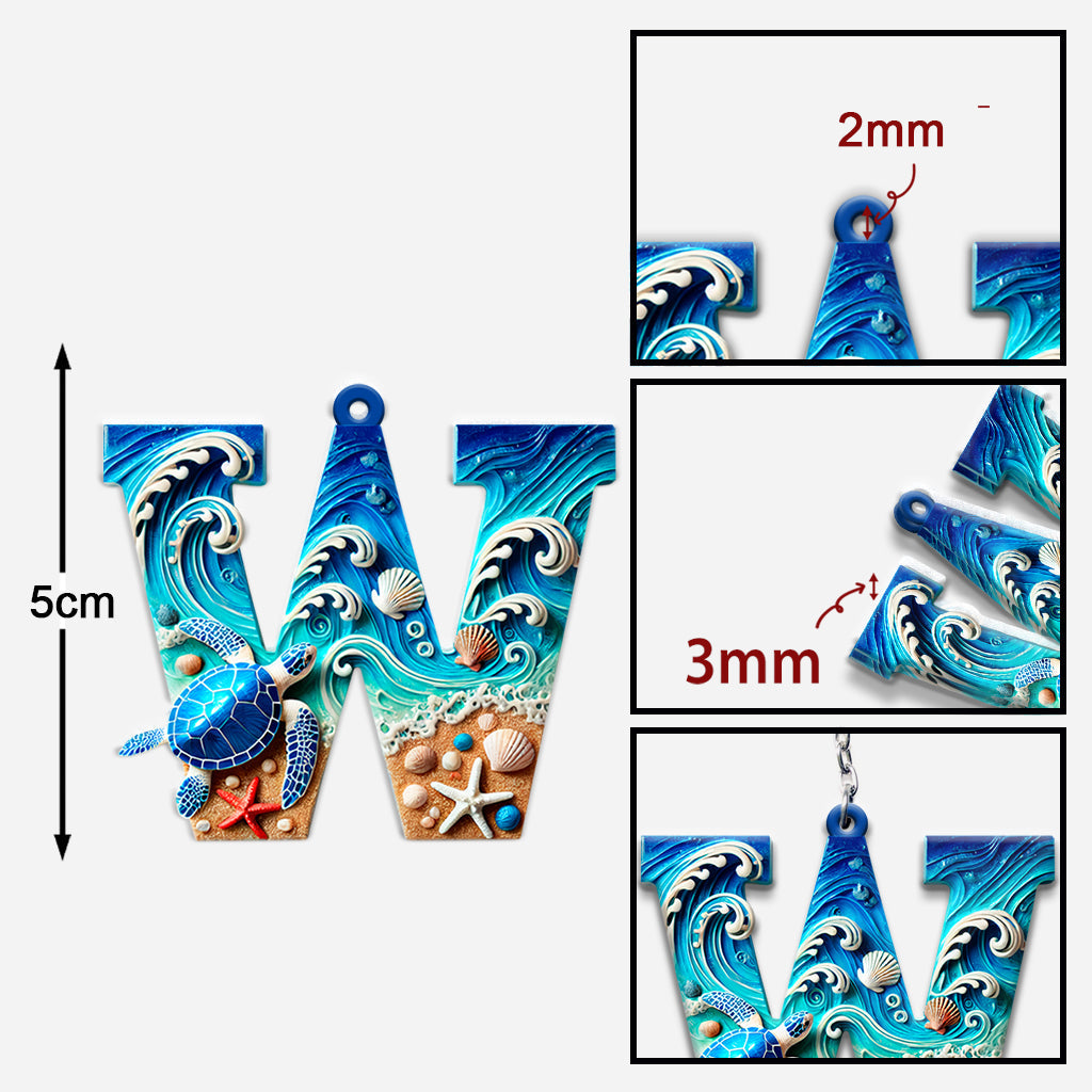 Liebe Schildkröte – Personalisierter Schildkröten-Schlüsselanhänger