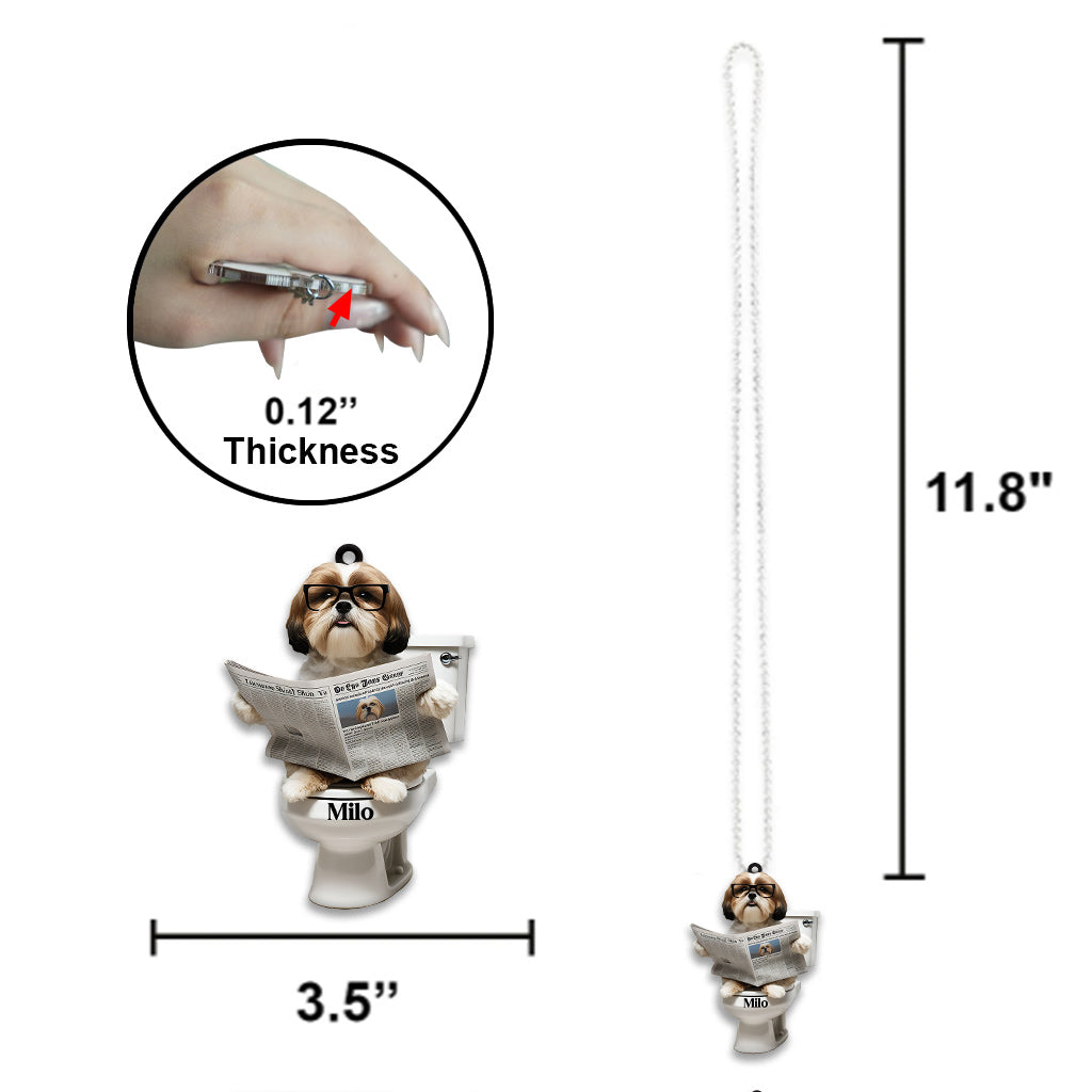 Lustiges Haustier – Personalisierter Hunde-Autoanhänger