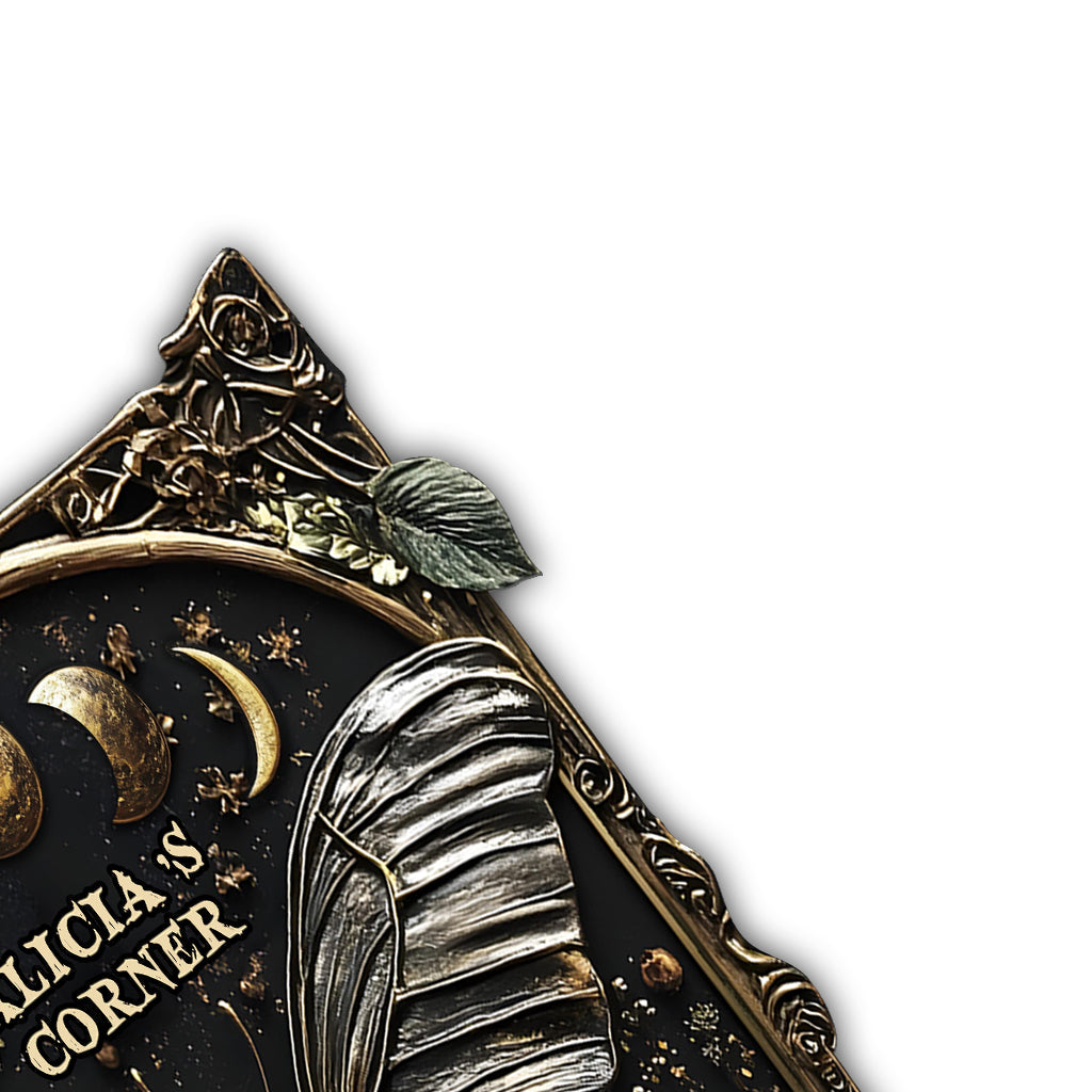 Bleib wild, Mondkind – personalisiertes Hippie-Metallschild