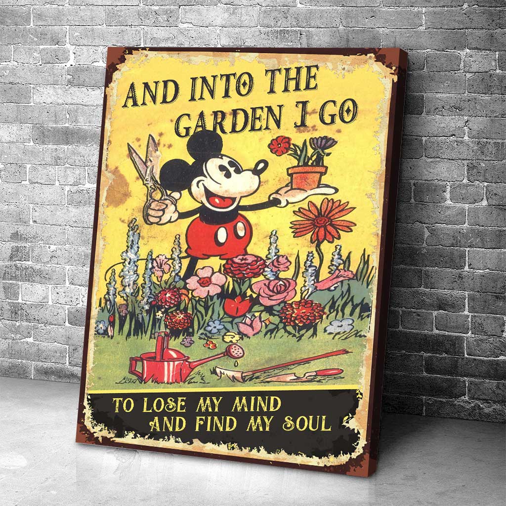 And Into The Garden I Go - Gardening Poster