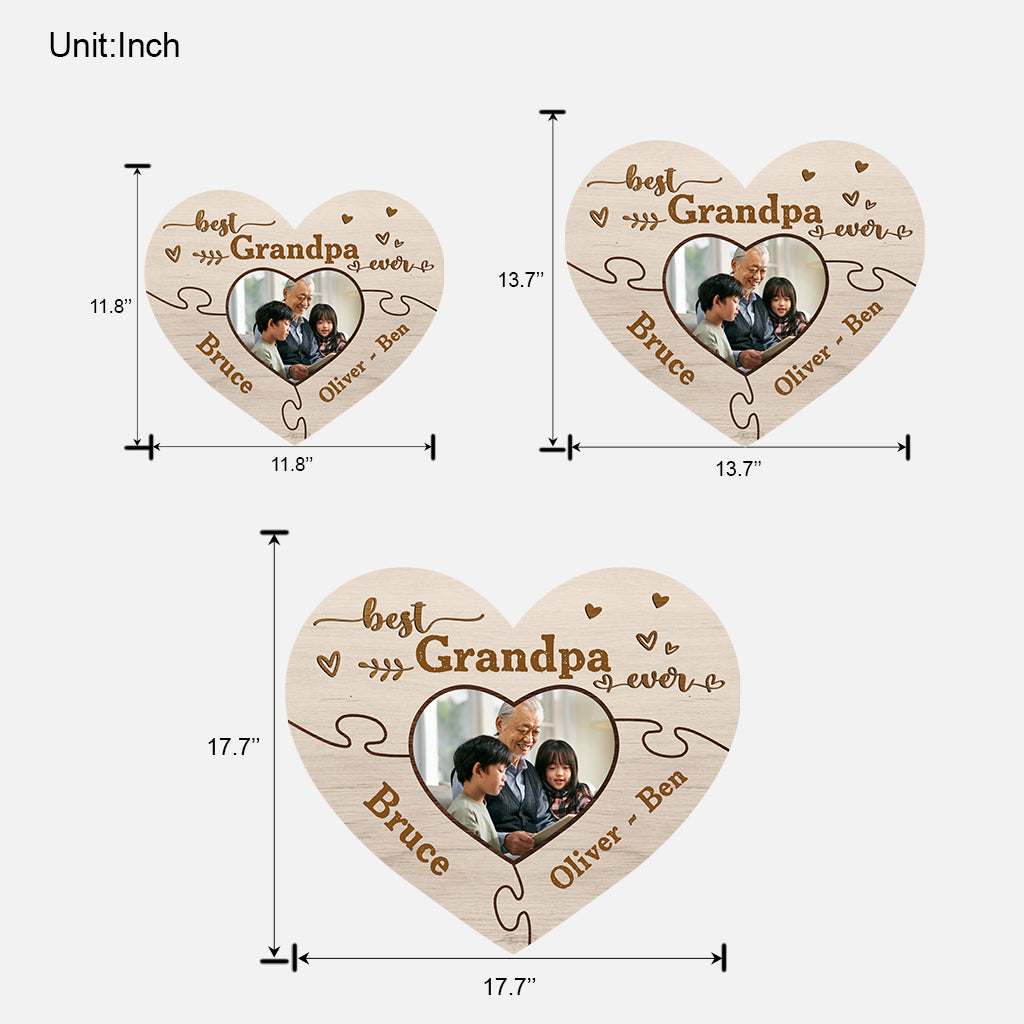 Die beste Oma aller Zeiten – Geschenk für Oma, Opa, Mama, Papa, Tante, Onkel, Schwester, Bruder – Personalisiertes Holzschild