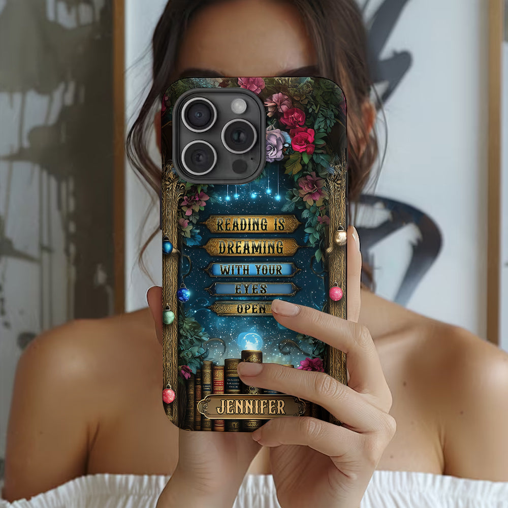 Reading is Dreaming - Personalized Book Full Print Phone Case