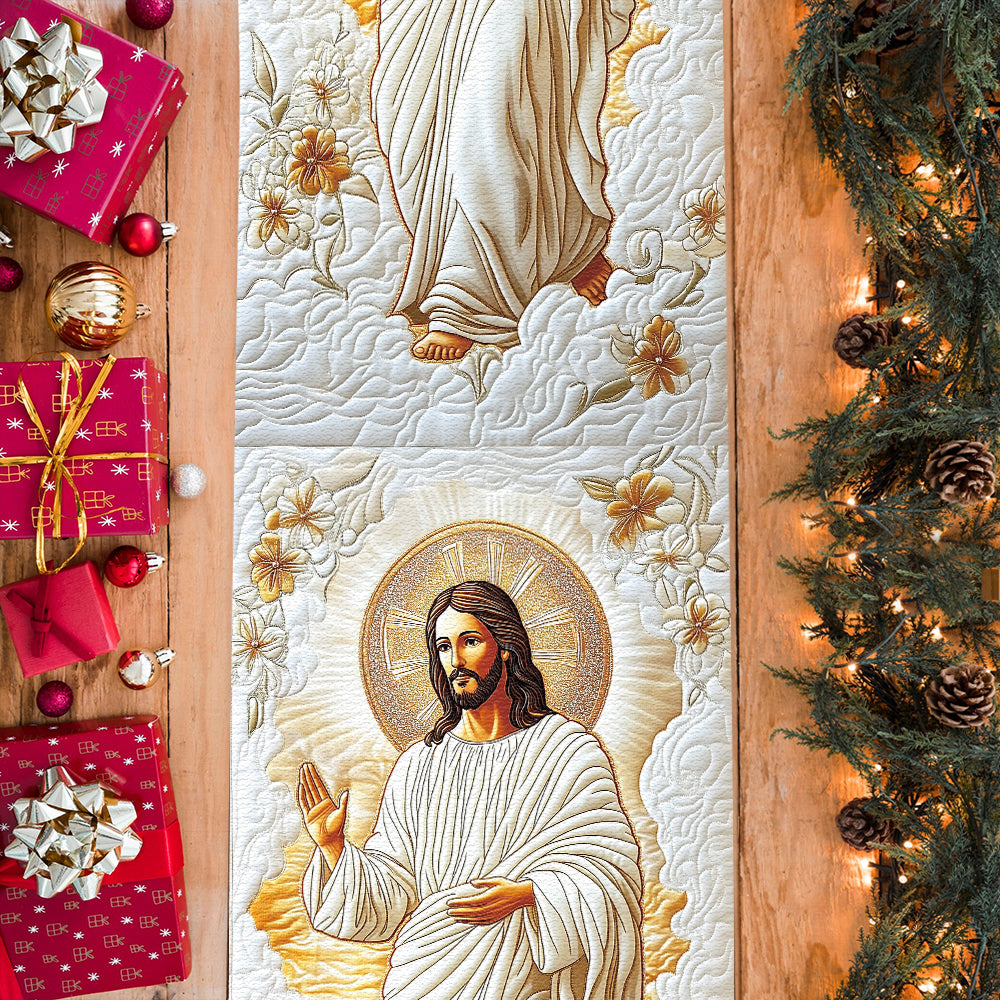 Glaube, Hoffnung, Liebe – Christlicher Tischläufer