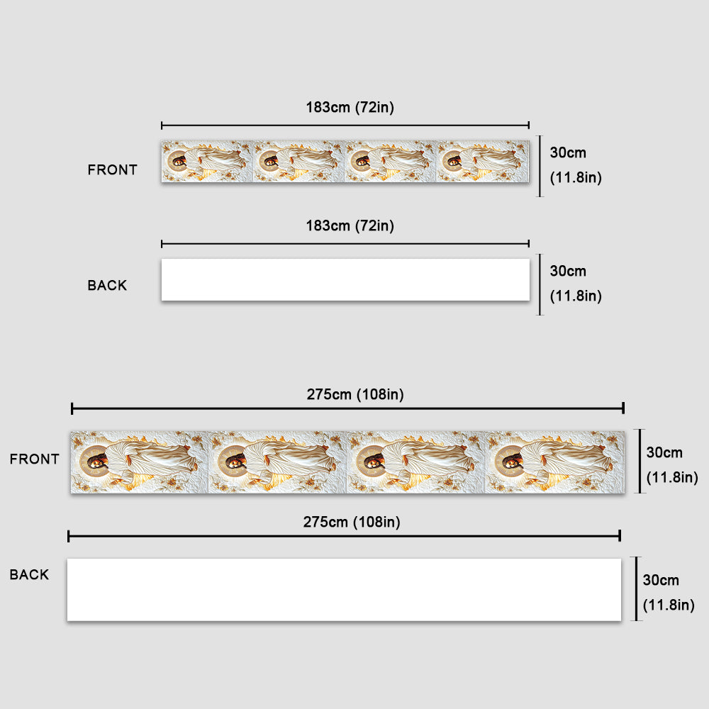 Glaube, Hoffnung, Liebe – Christlicher Tischläufer