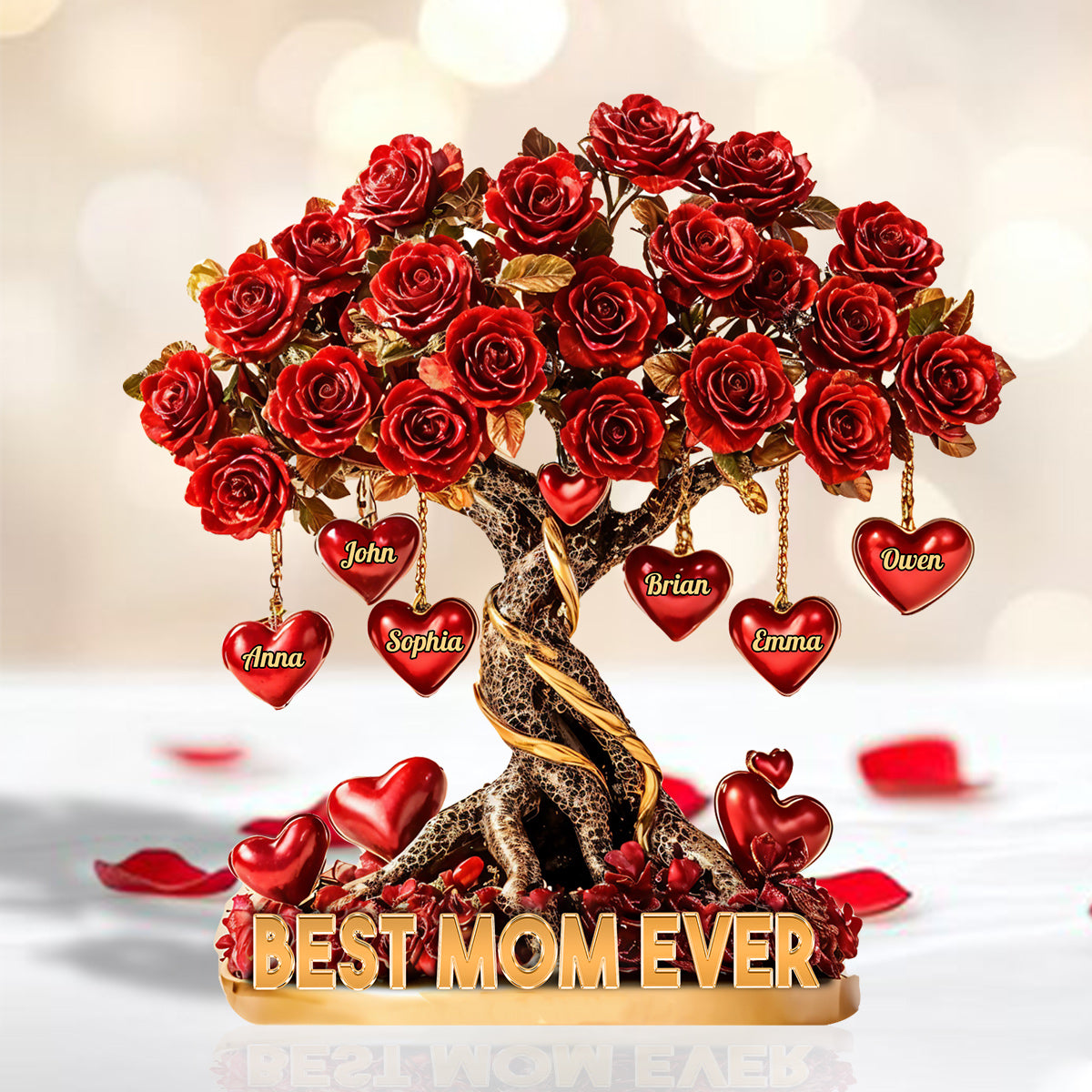 Beste Mutter aller Zeiten – Personalisierte Acrylplakette in individueller Form