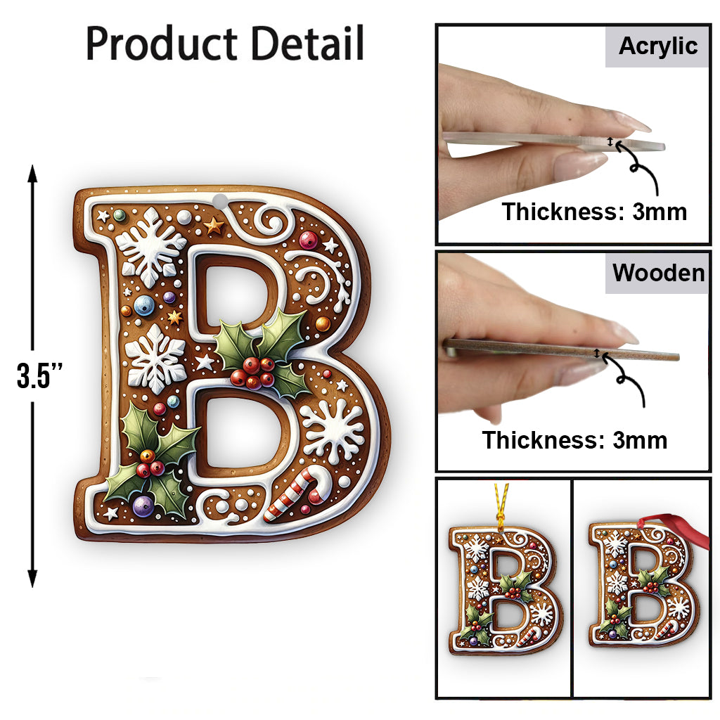 Lebkuchenbuchstabe – Personalisierter Familienschmuck