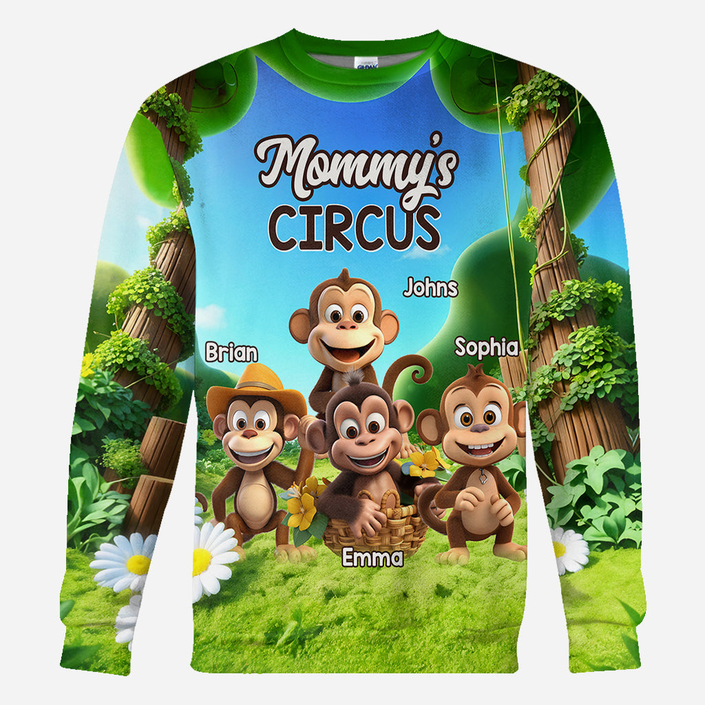 Das ist mein Zirkus – personalisiertes Mutter-T-Shirt