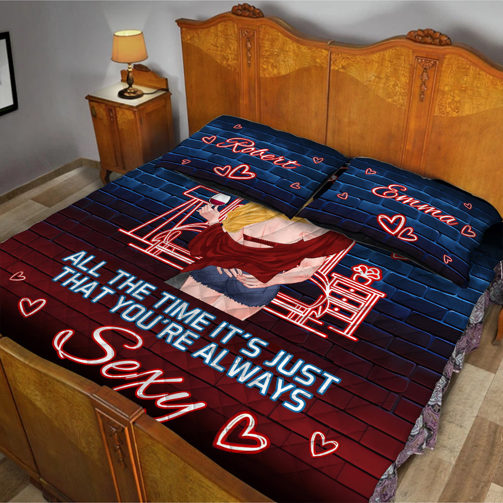 Because I Love You - Personalized Couple Quilt Set