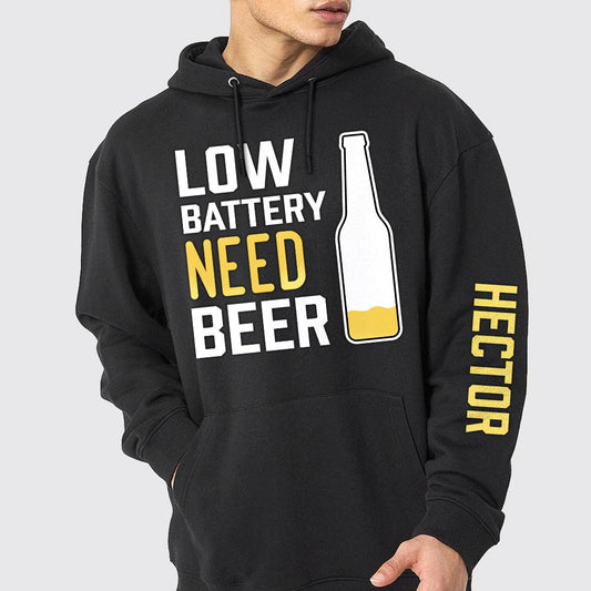 Low Battery Need Beer - Personalized Beer All Over Shirt