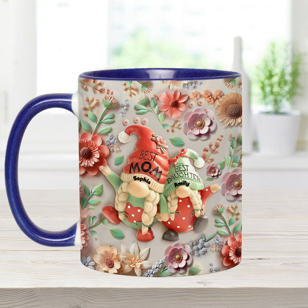 Mutter-Tochter-Gnome - Personalisierte Tasse mit Mutter-Akzent