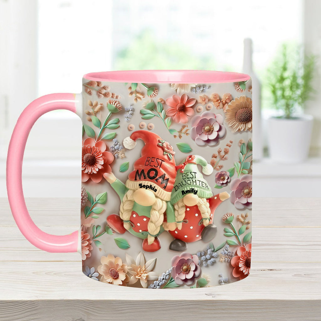 Mutter-Tochter-Gnome - Personalisierte Tasse mit Mutter-Akzent