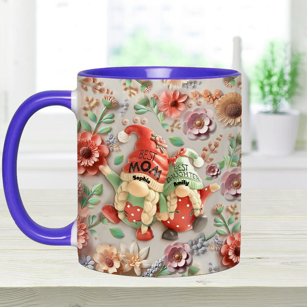 Mutter-Tochter-Gnome - Personalisierte Tasse mit Mutter-Akzent