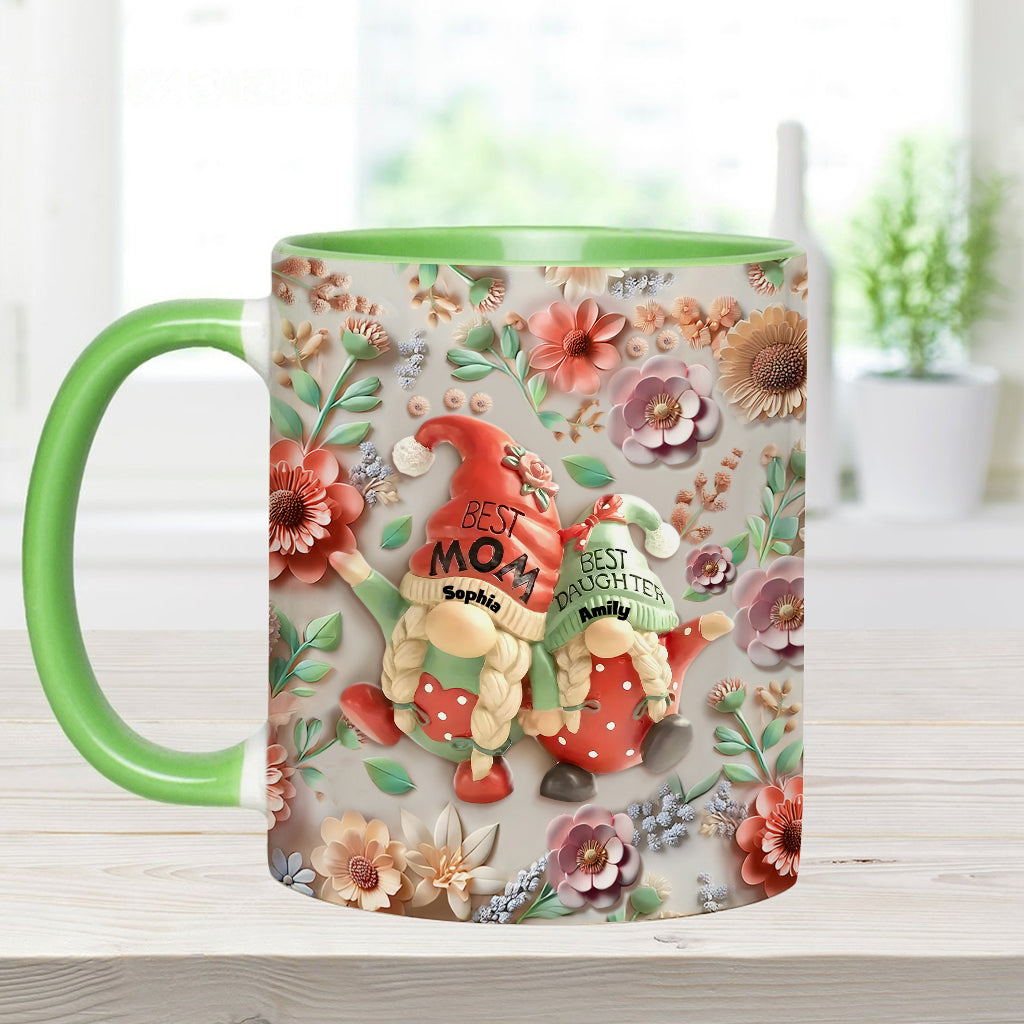 Mutter-Tochter-Gnome - Personalisierte Tasse mit Mutter-Akzent
