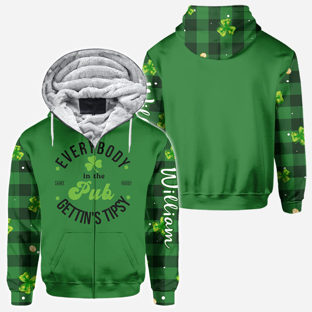 Lucky - Personalisiertes Allover-Shirt zum St. Patrick's Day