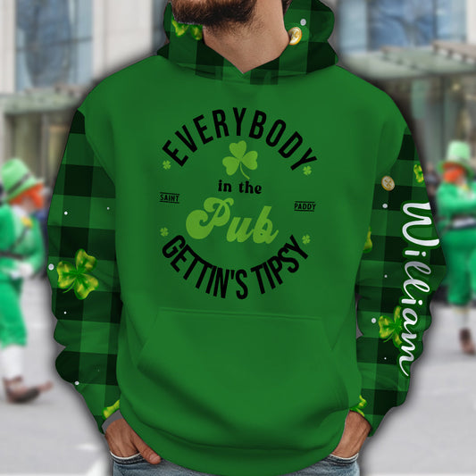 Lucky - Personalisiertes Allover-Shirt zum St. Patrick's Day