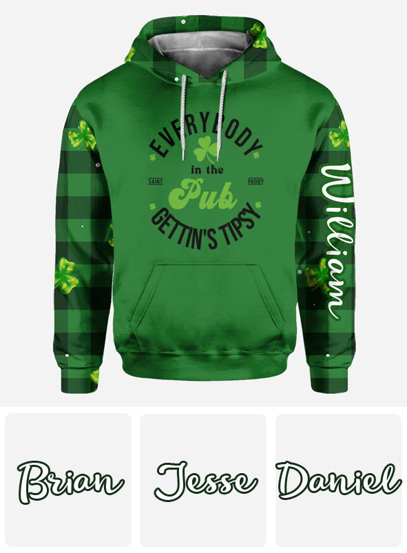 Lucky - Personalisiertes Allover-Shirt zum St. Patrick's Day