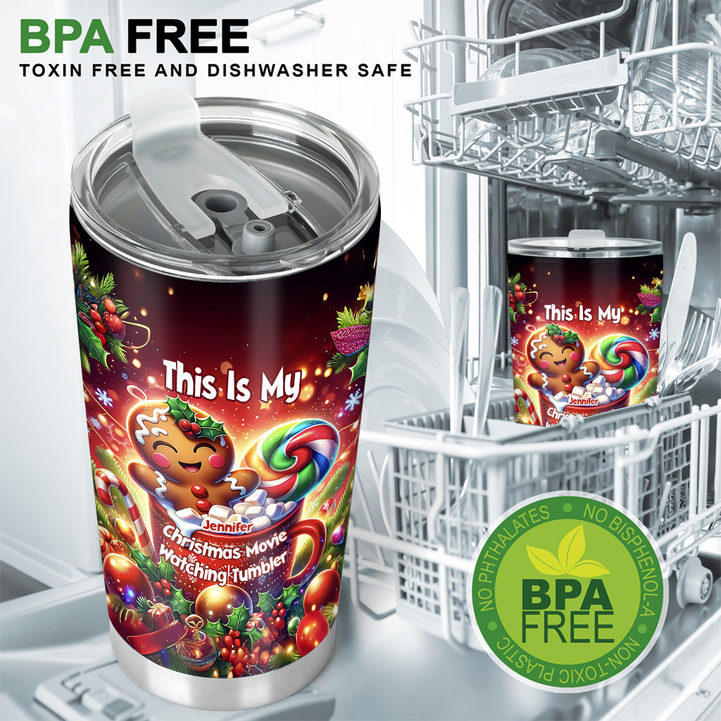 Movie Watching Tumbler - Personalized Tumbler