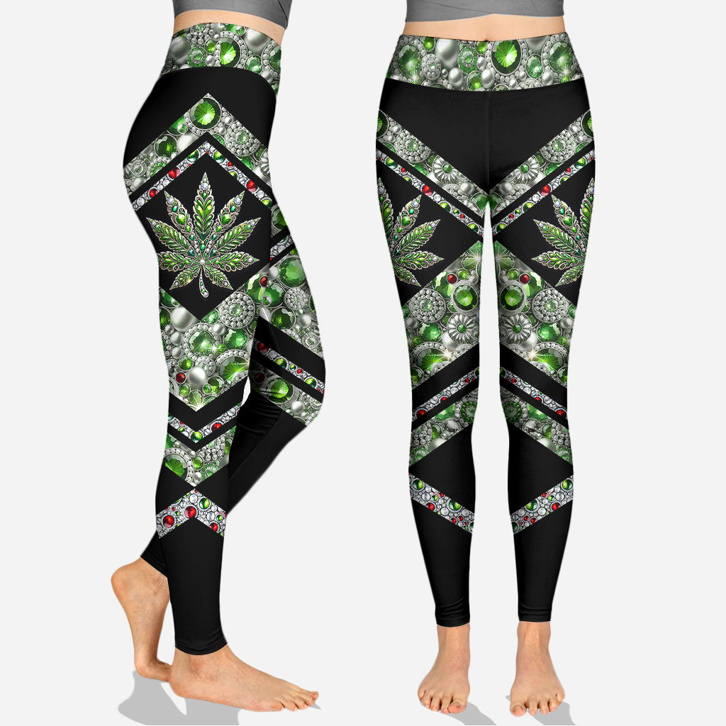 Atemberaubendes Blatt – personalisierter Weed-Hoodie und Leggings