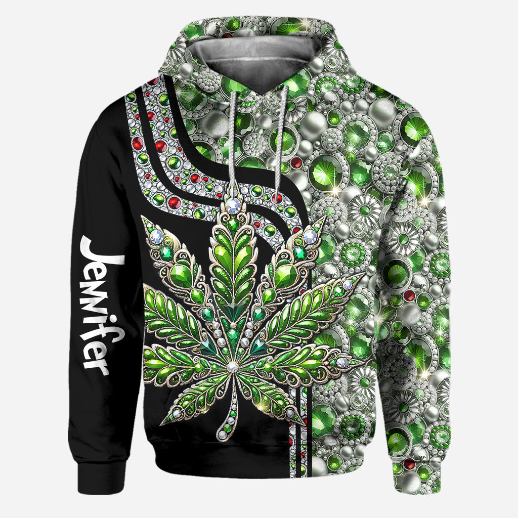 Atemberaubendes Blatt – personalisierter Weed-Hoodie und Leggings