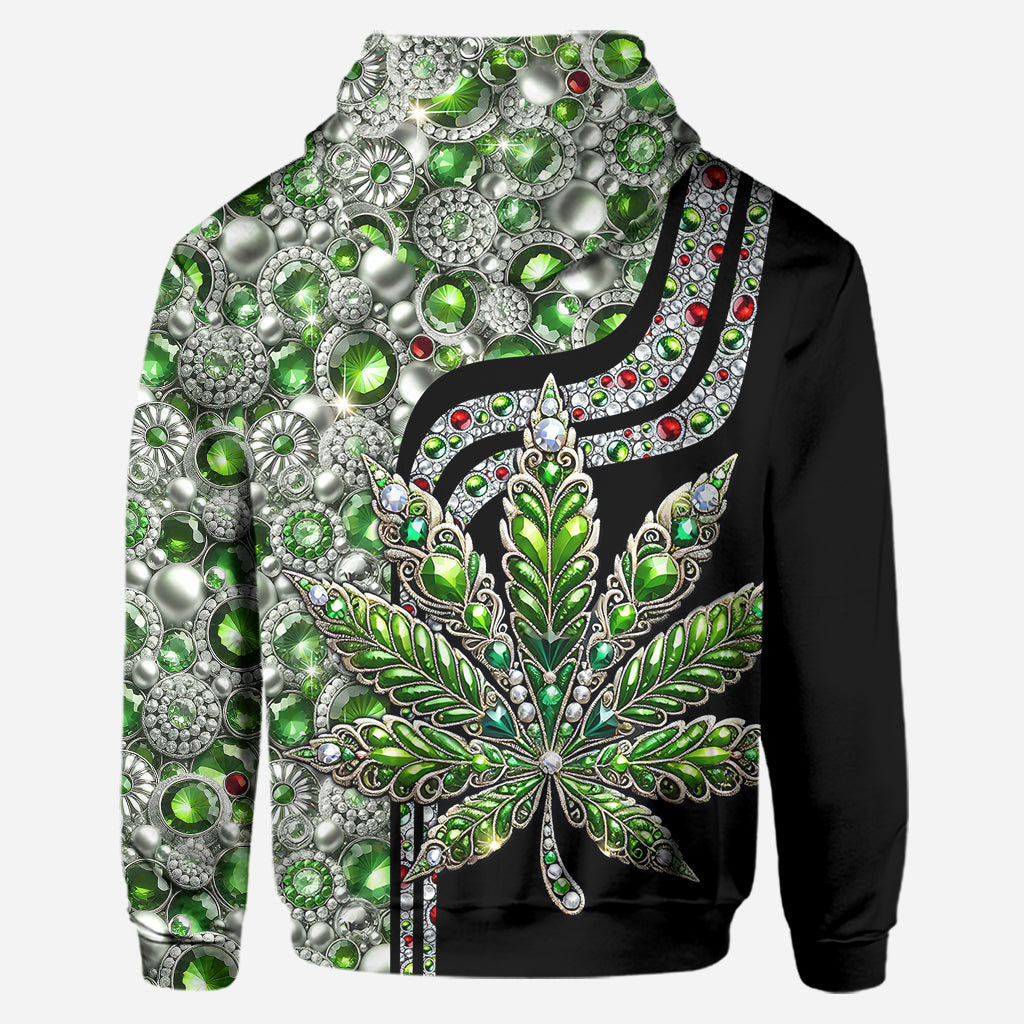 Atemberaubendes Blatt – personalisierter Weed-Hoodie und Leggings