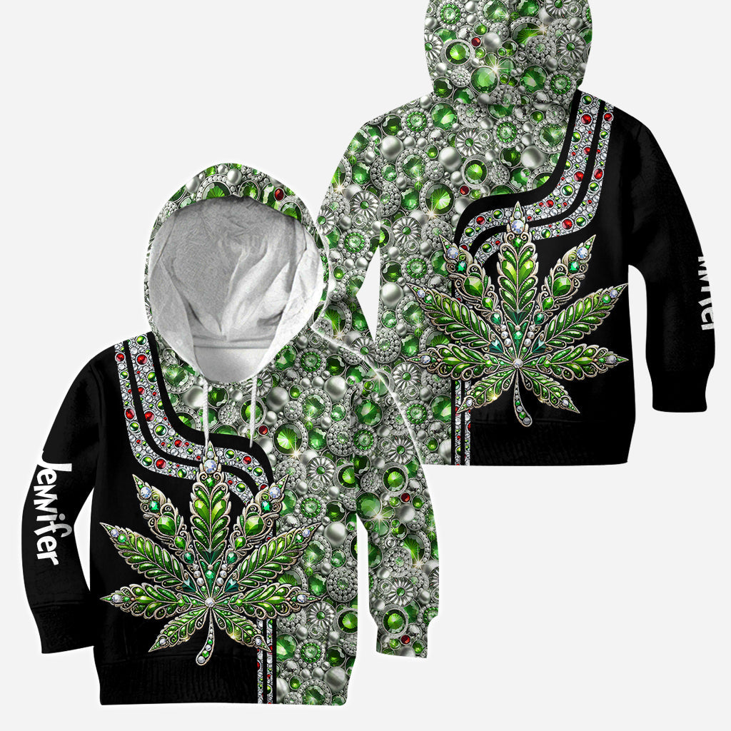 Atemberaubendes Blatt – personalisierter Weed-Hoodie und Leggings