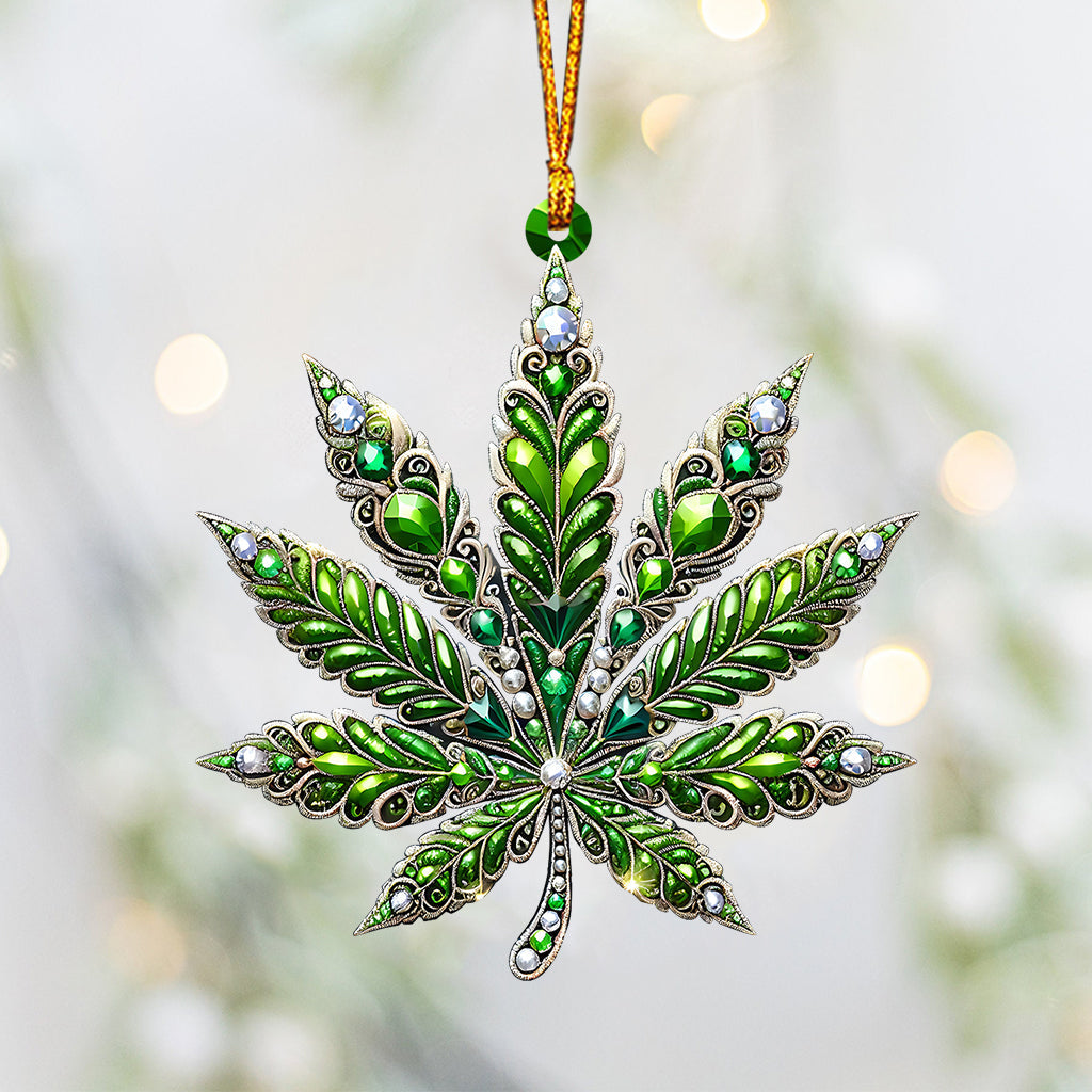 Atemberaubendes Blatt – personalisierter Unkraut-Anhänger