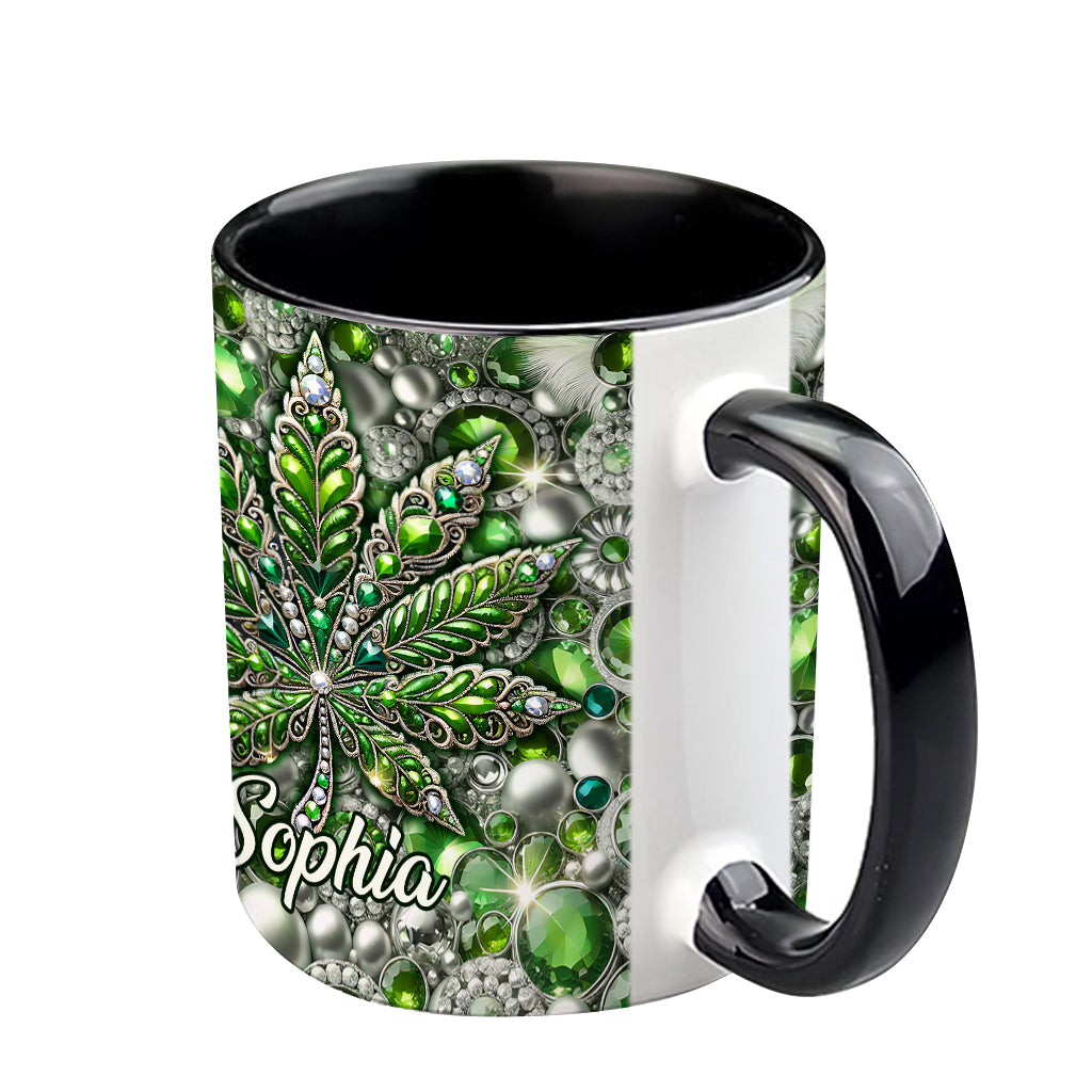 Stunning Leaf - Personalized Weed Accent Mug