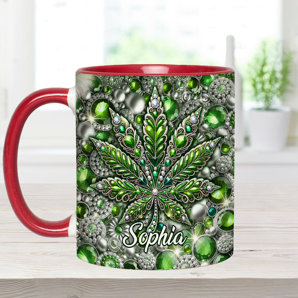 Stunning Leaf - Personalized Weed Accent Mug