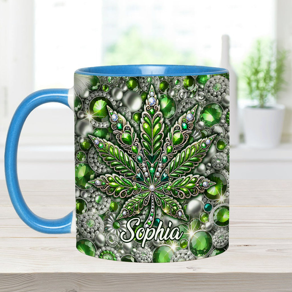 Stunning Leaf - Personalized Weed Accent Mug