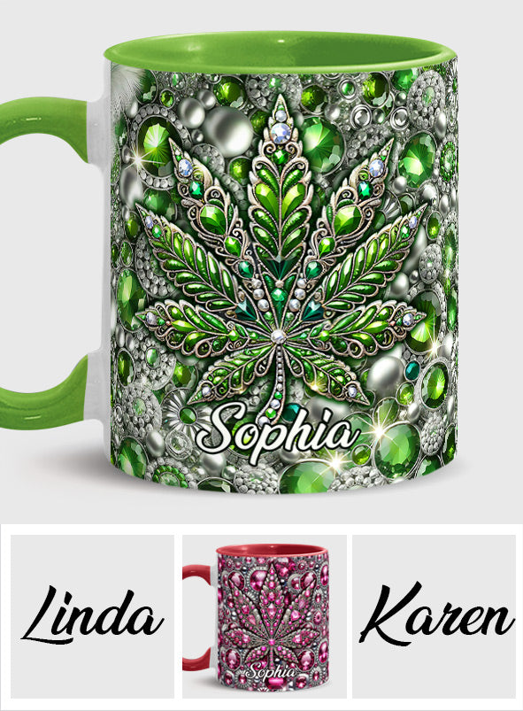 Stunning Leaf - Personalized Weed Accent Mug