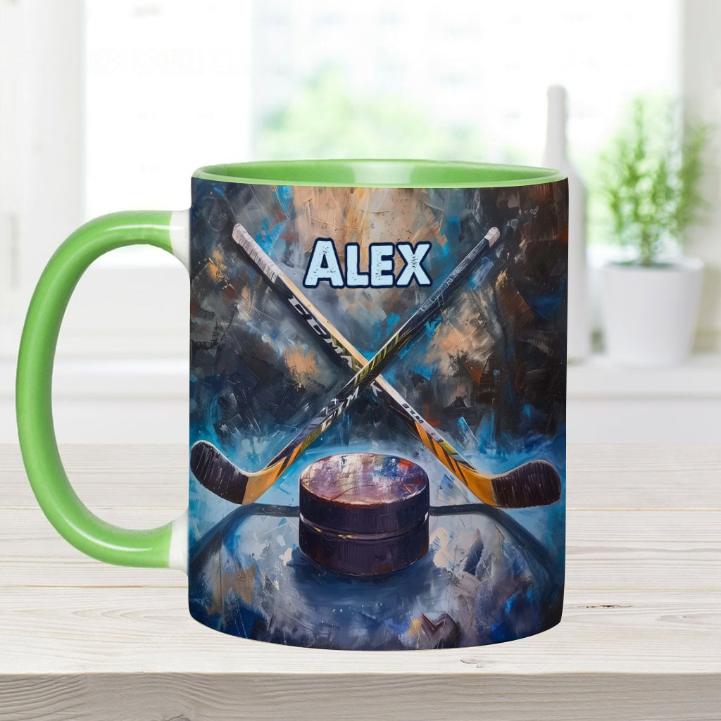 Es geht darum, besser zu werden – personalisierter Hockey-Akzentbecher