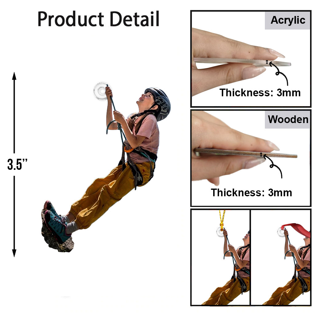 Fotoausschnitt als Ornament – ​​personalisiertes Ornament in individueller Form