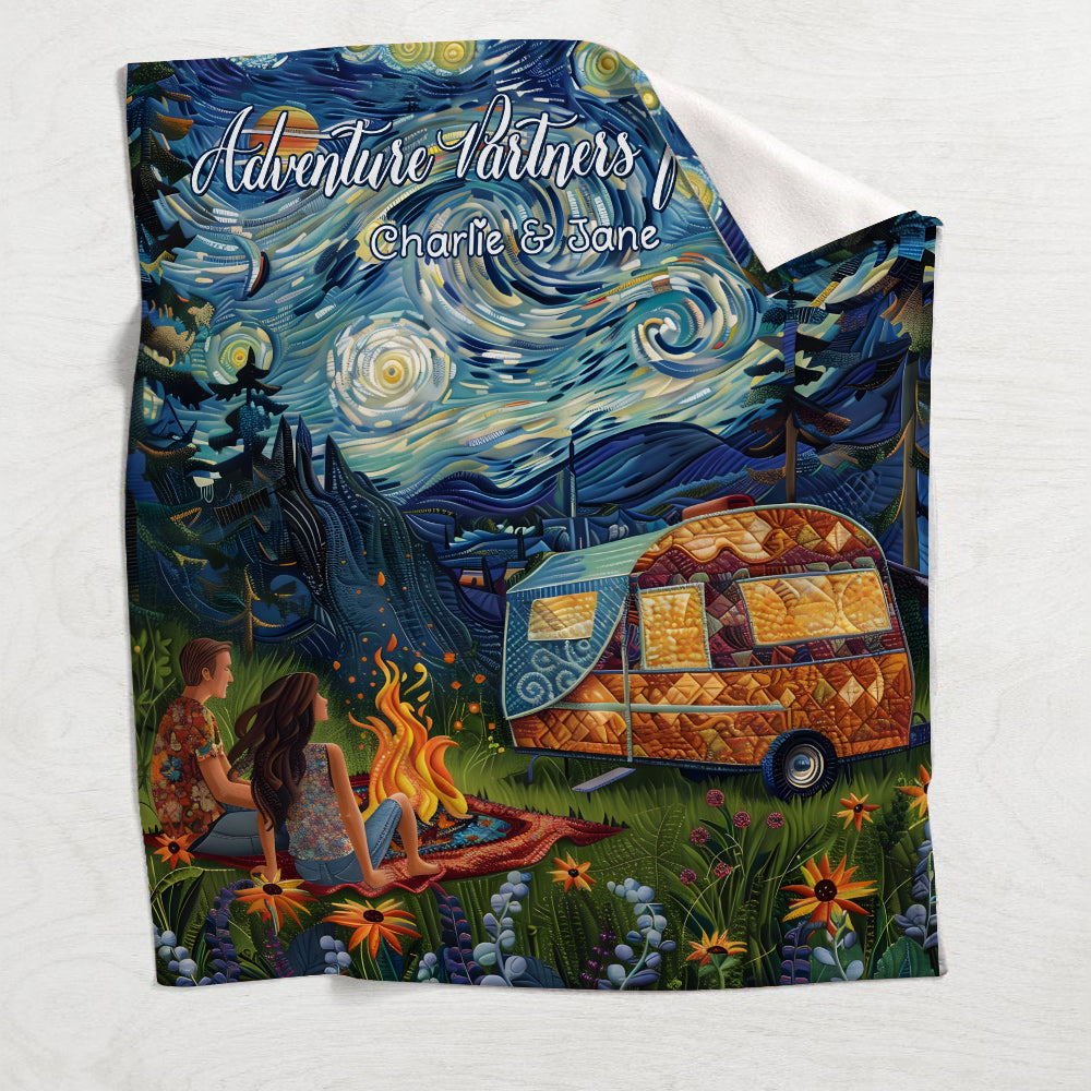 Abenteuerpartner fürs Leben – Personalisierte Pärchendecke