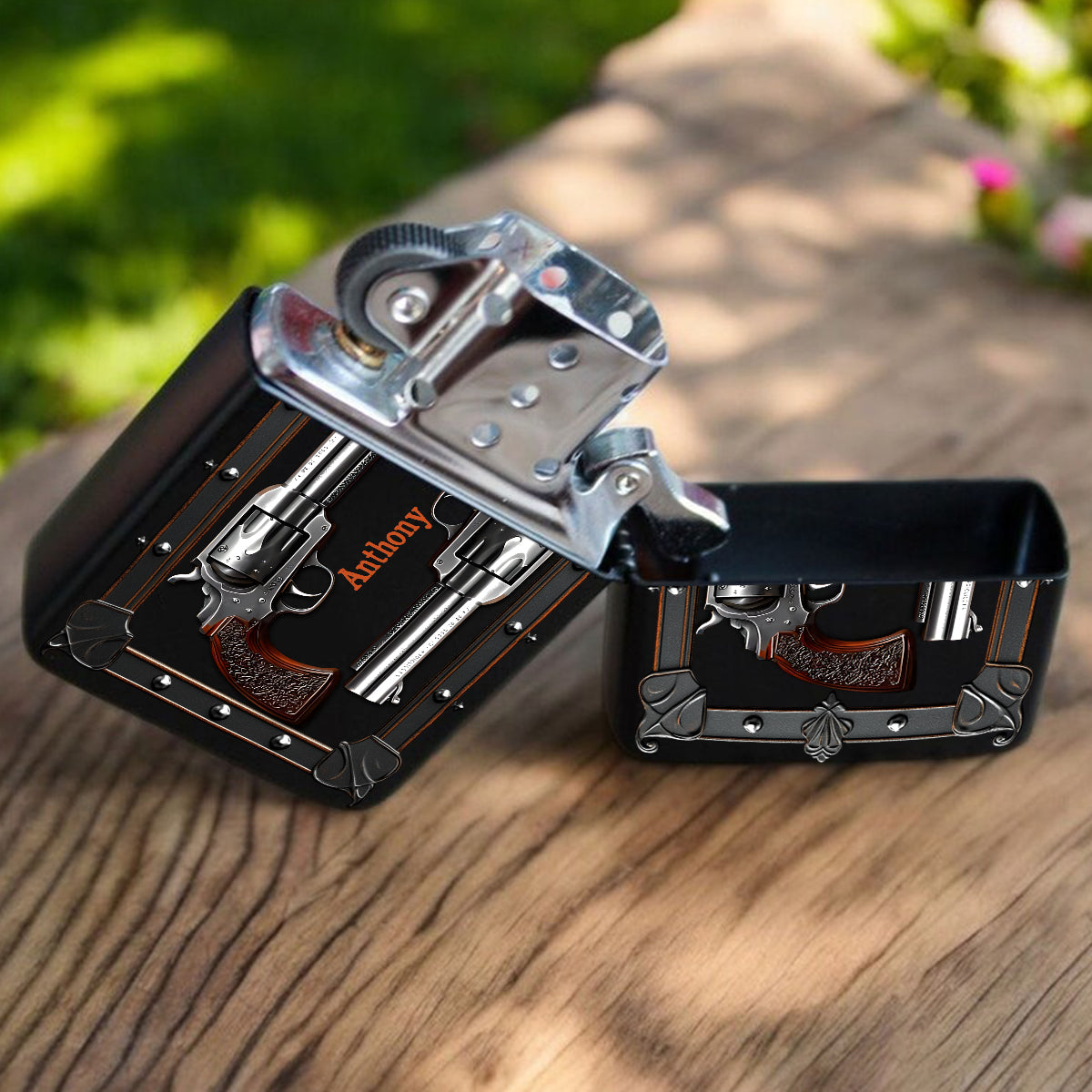 Rauchend heiß – personalisiertes Jagdfeuerzeug