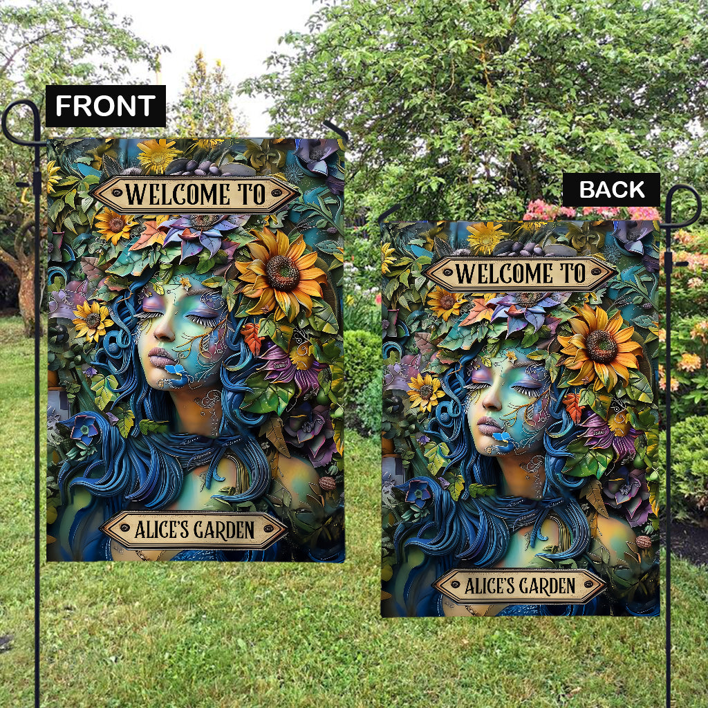 Welcome To My Garden - Personalized Gardening Garden Flag