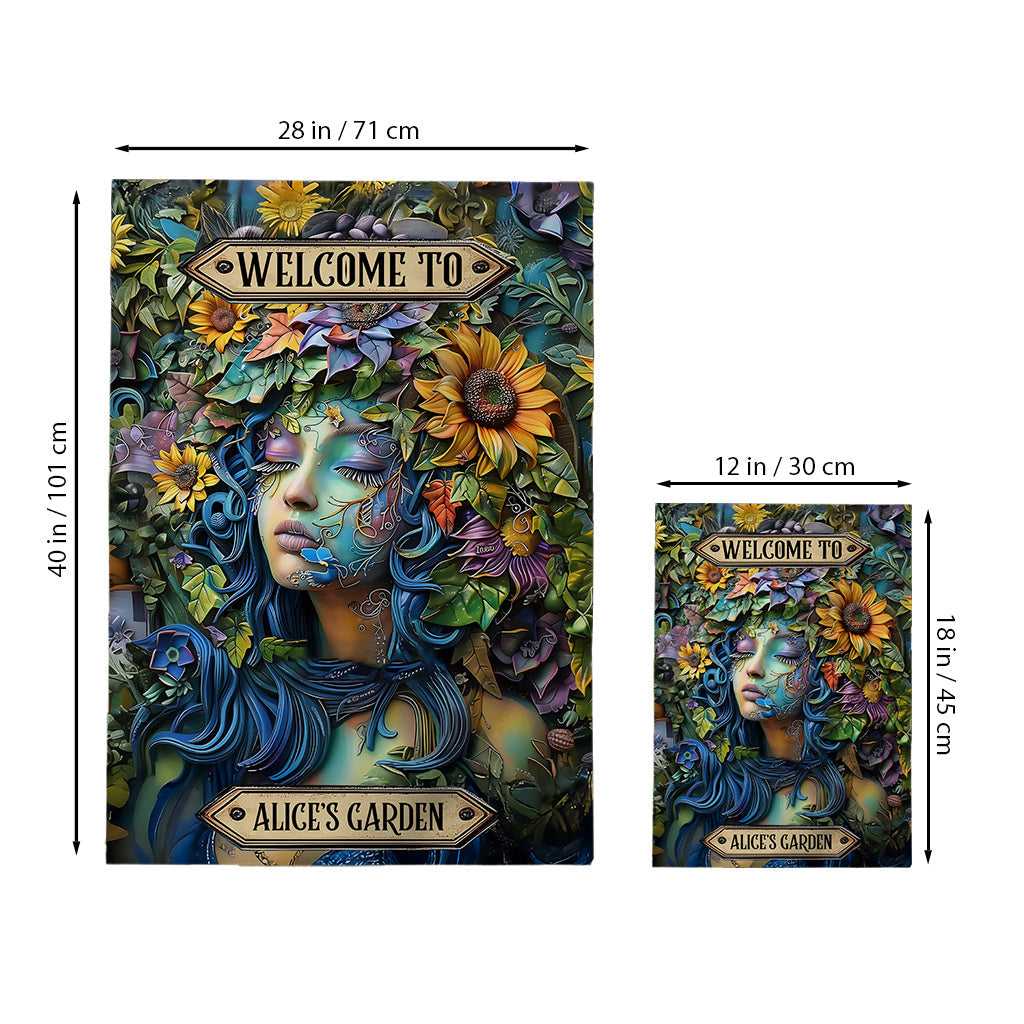 Welcome To My Garden - Personalized Gardening Garden Flag
