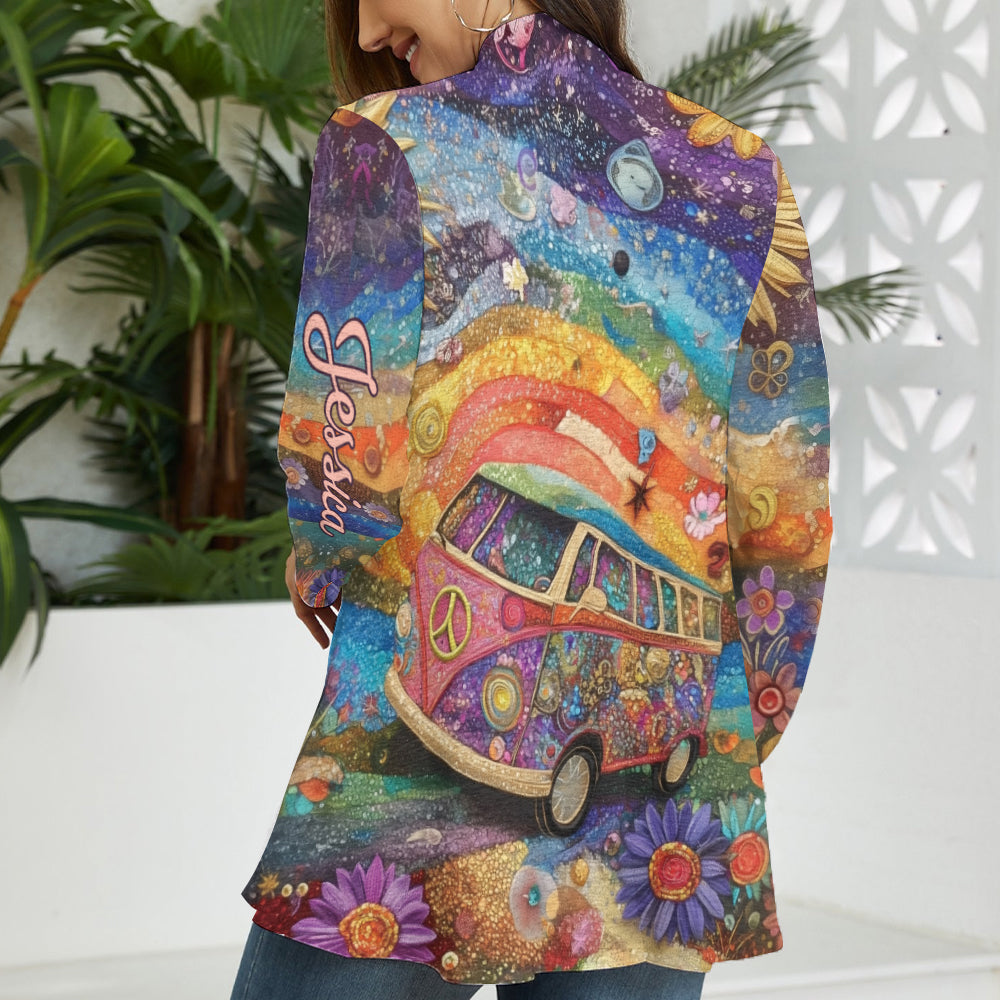 Hippie Girl – Personalisierter Hippie-Cardigan