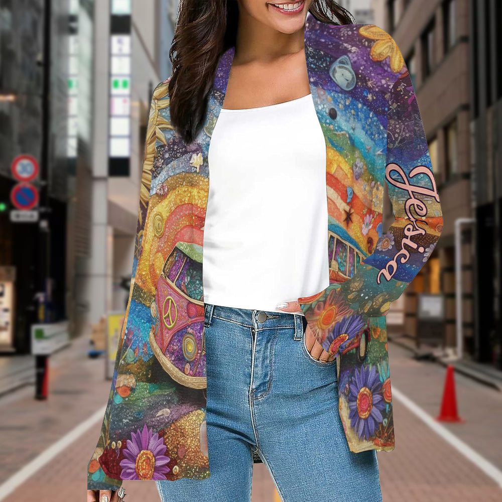 Hippie Girl – Personalisierter Hippie-Cardigan