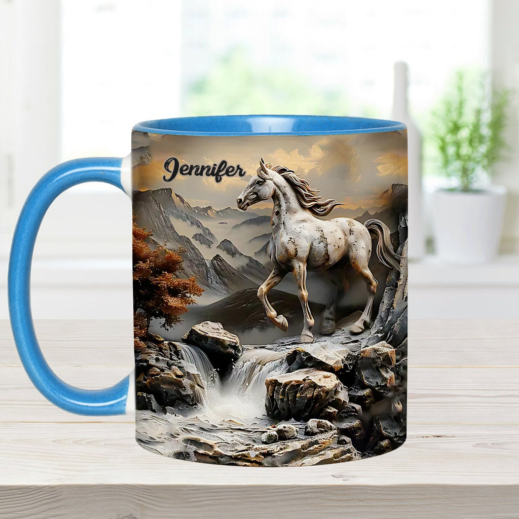 Wunderschönes Pferd – personalisierte Tasse mit Pferdemotiv