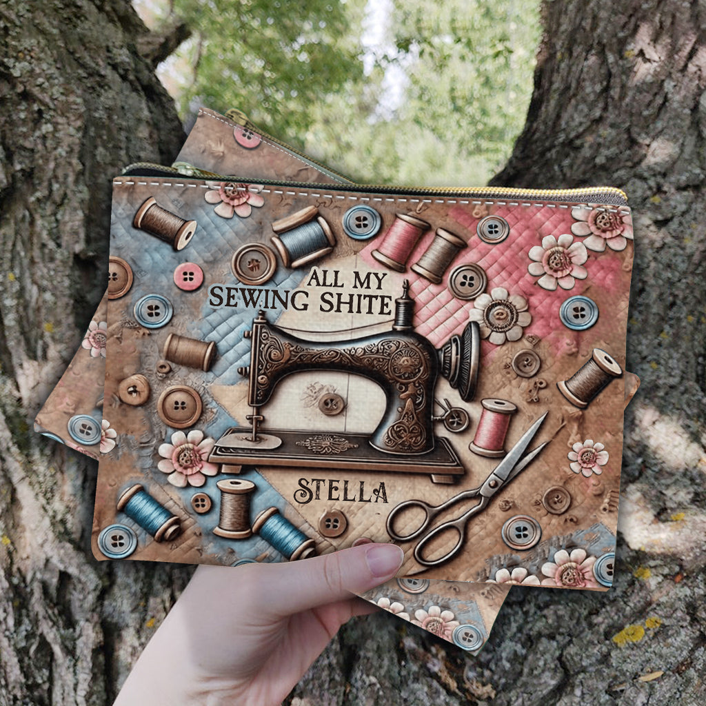 All My Sewing Shite - Personalized Sewing Pouch