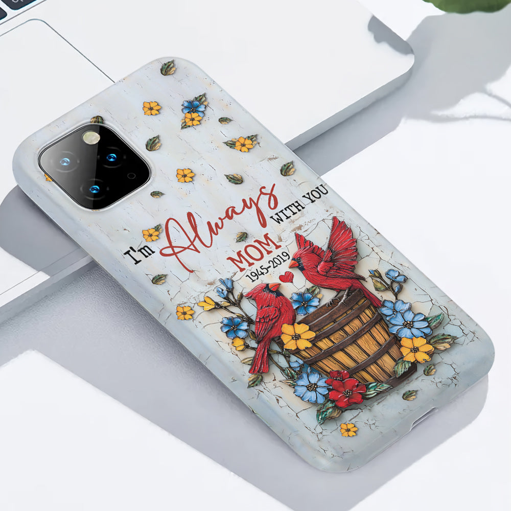 Diejenigen, die wir lieben, gehen nicht fort – Personalisierte Handyhülle mit Gedenkmotiv