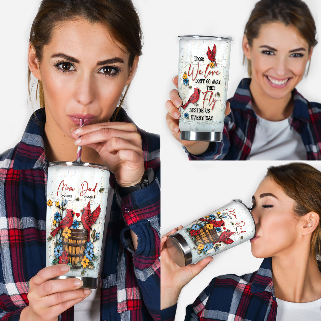 Diejenigen, die wir lieben, gehen nicht fort – personalisierter Gedenkbecher