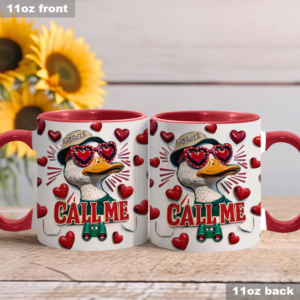 Call Me - Personalized Hunting Accent Mug