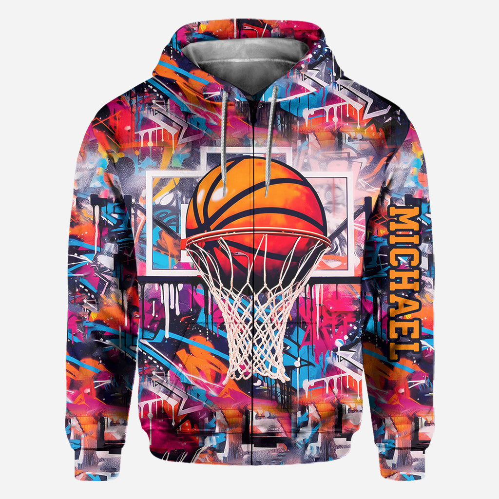 Cooles Basketball-Design – Personalisiertes Basketball-Shirt mit Allover-Print