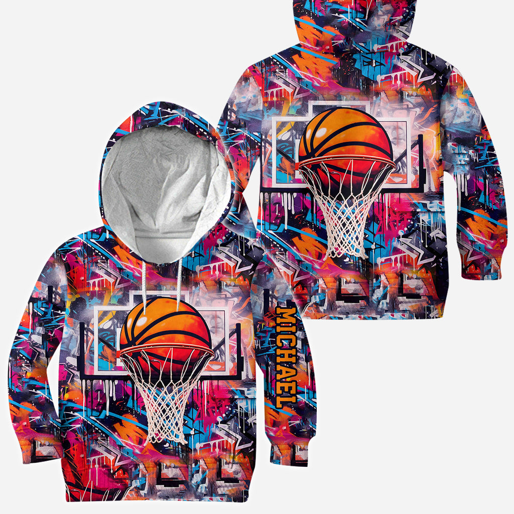 Cooles Basketball-Design – Personalisiertes Basketball-Shirt mit Allover-Print