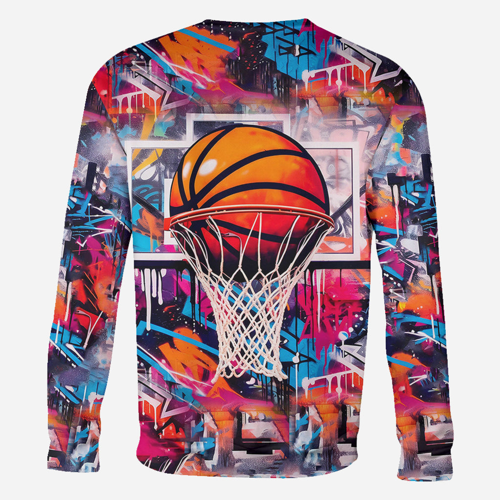 Cooles Basketball-Design – Personalisiertes Basketball-Shirt mit Allover-Print