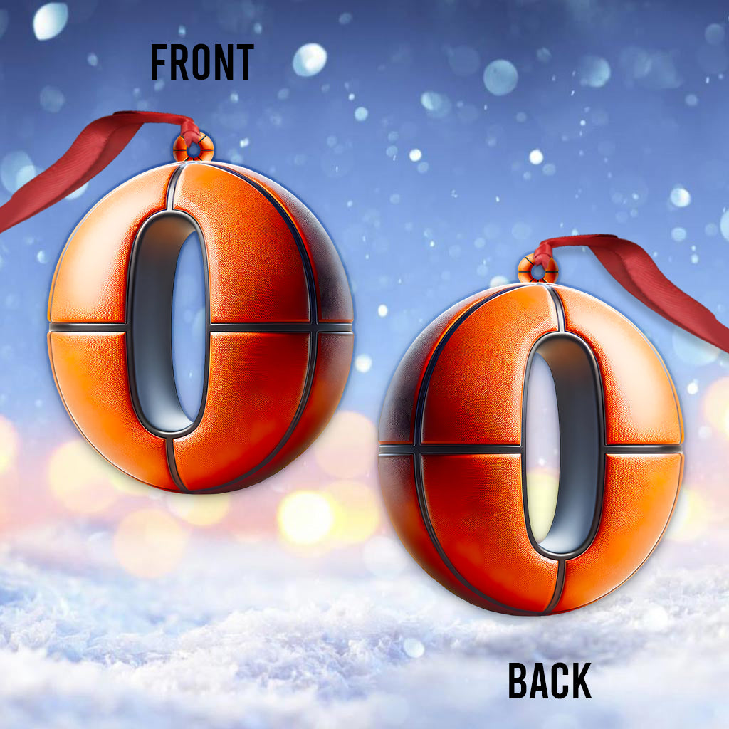 Basketball-Buchstabe – Personalisierter Basketball-Anhänger