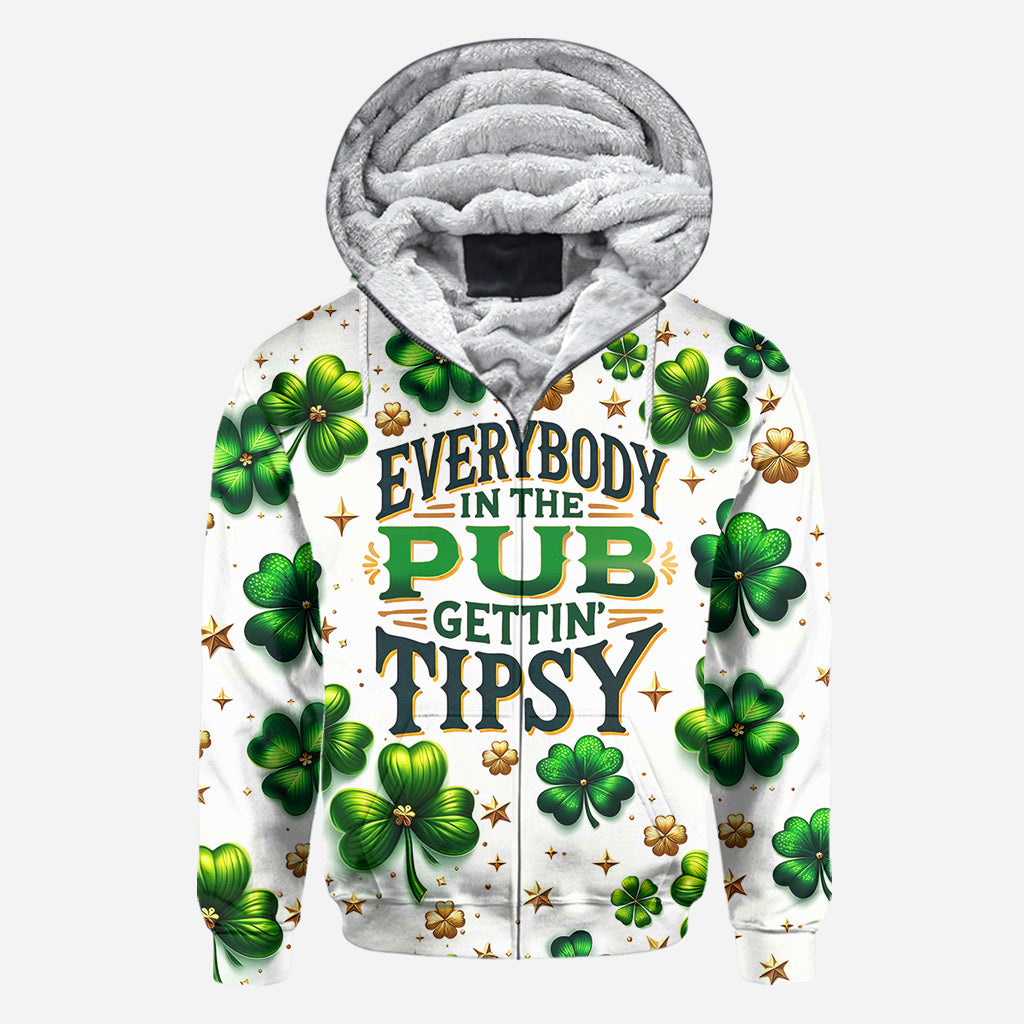 Everybody In The Pub Gettin' Tispy - Saint Patrick's Day All Over Shirt