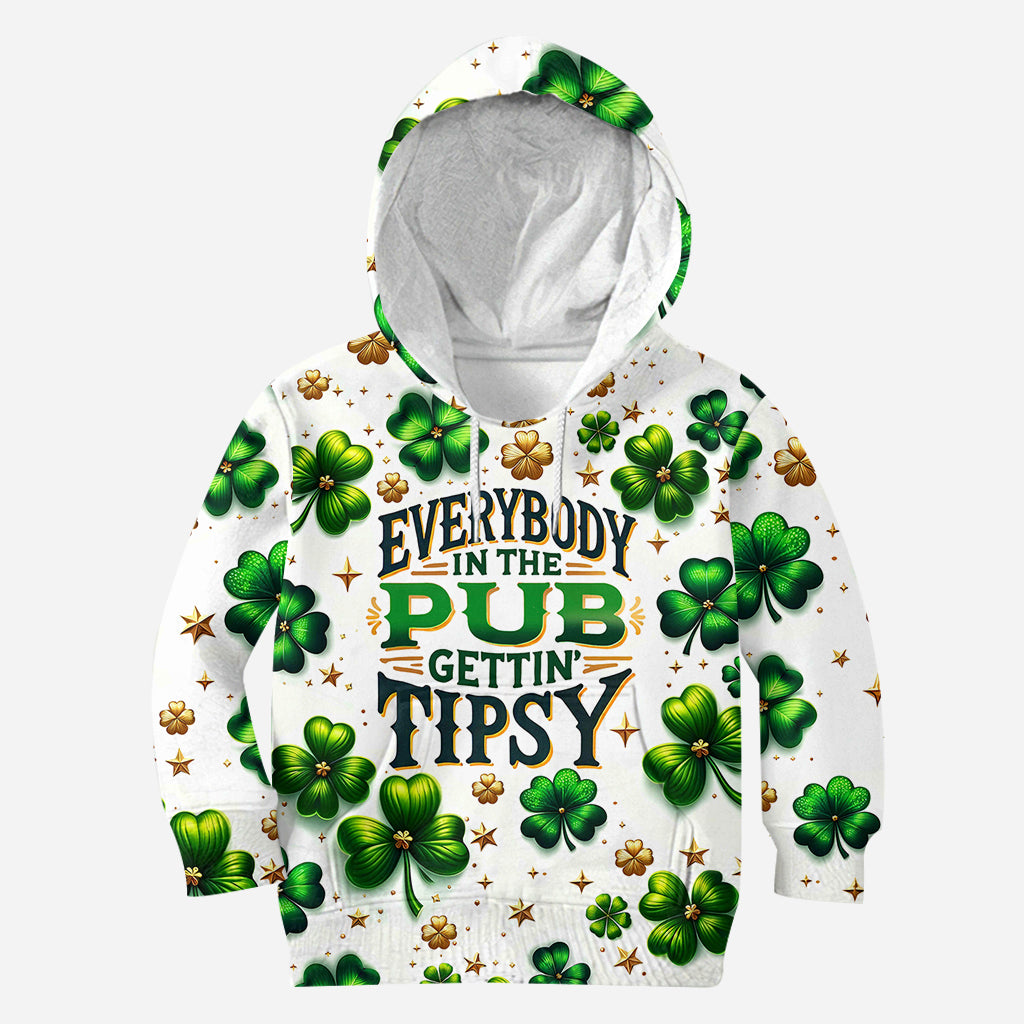 Everybody In The Pub Gettin' Tispy - Saint Patrick's Day All Over Shirt